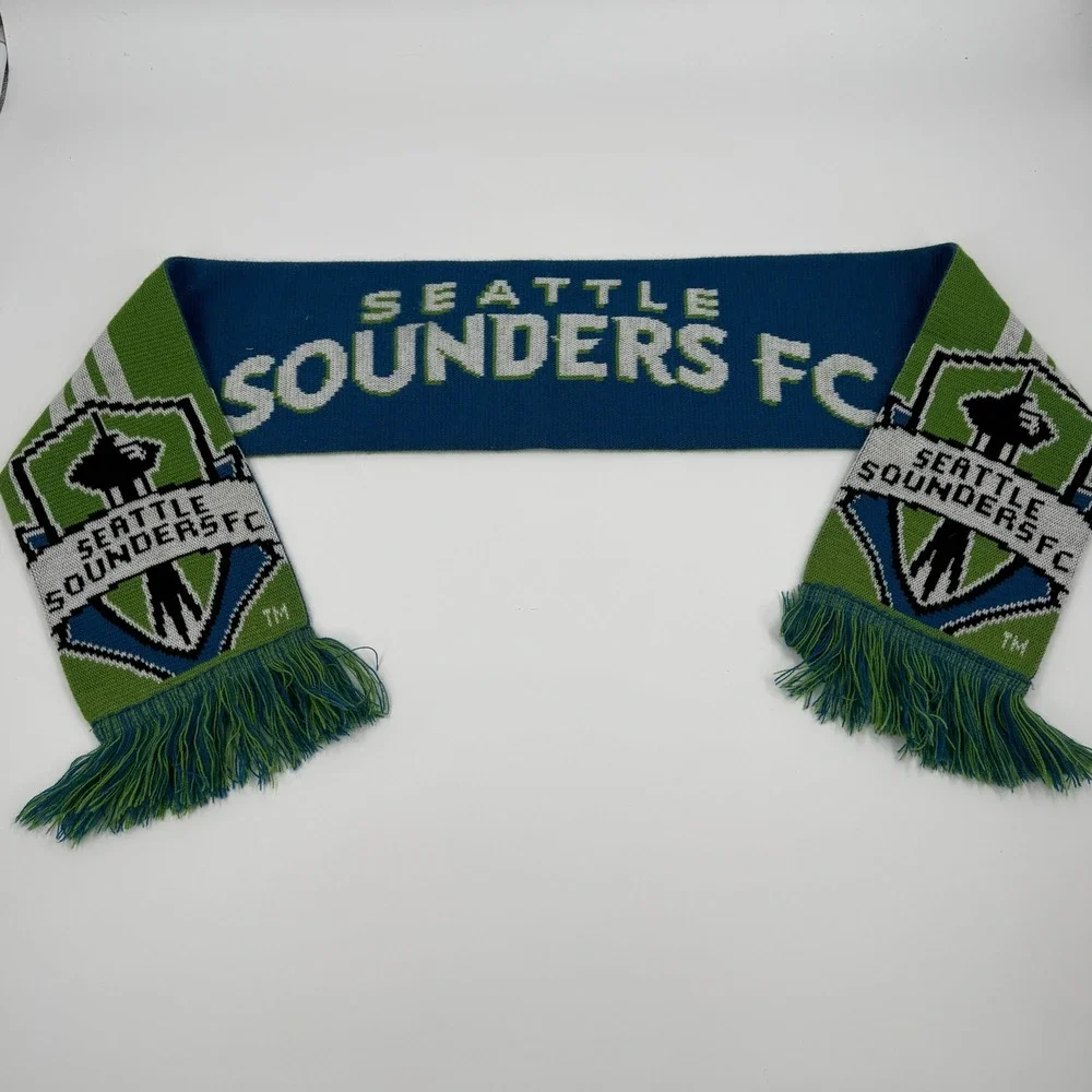Adidas Seattle Sounders FC‎ Scarf 2010 Season Ticket Member Blue Green Knit MLS